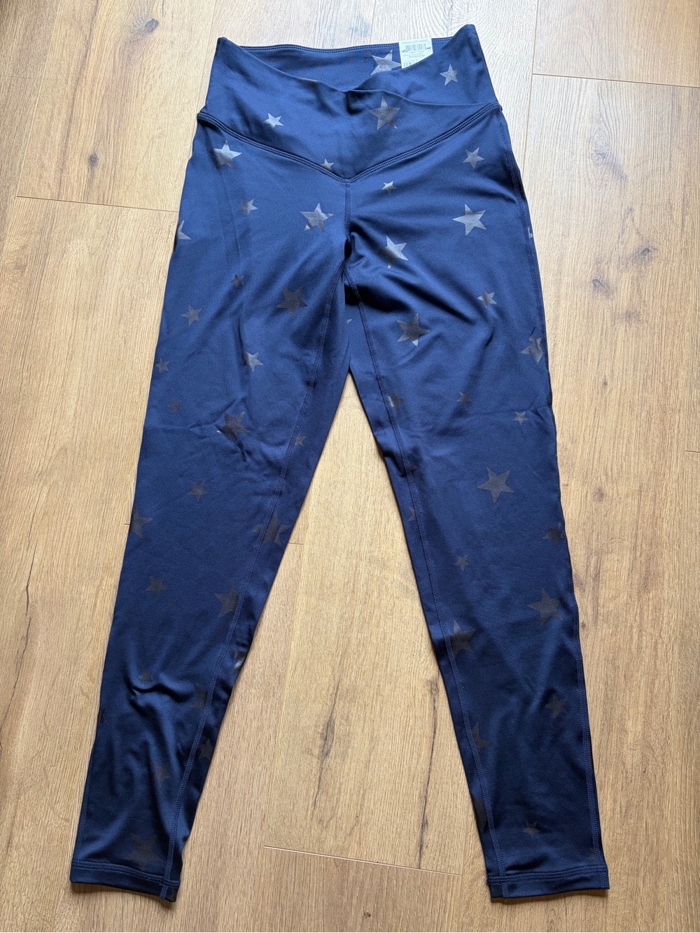 Jenni Navy Leggings with Subtle Star Gloss